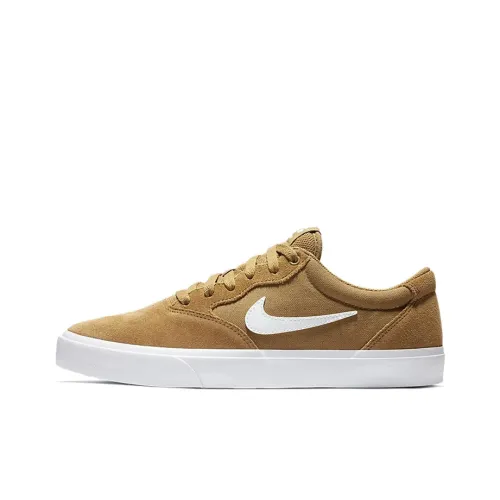 Nike SB Chron Skateboard Shoes Unisex Low-Top Sprout Gold/Tender Shoot Gold/Black/White