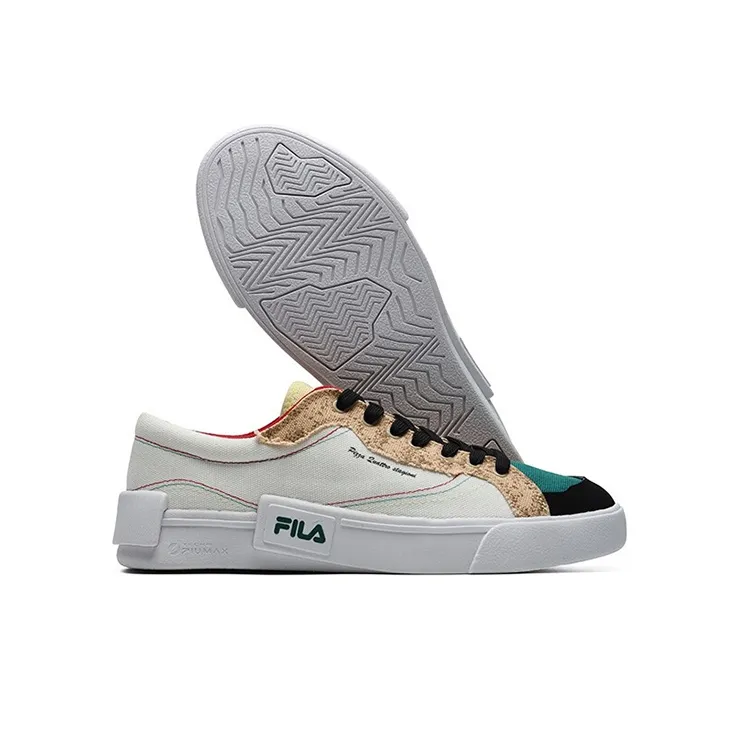 FILA FUSION Shoes 'Beige Teal White' Women's-5