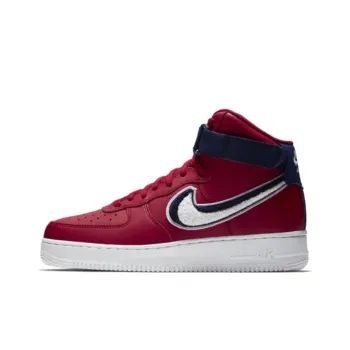Nike Air Force 1 High 3D Chenille Swoosh Red White Blue