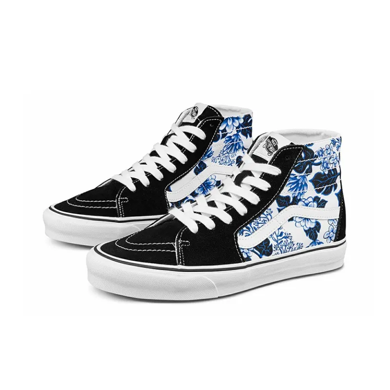 Vans Sk8 Hi Tapered 'Floral Blue'-1