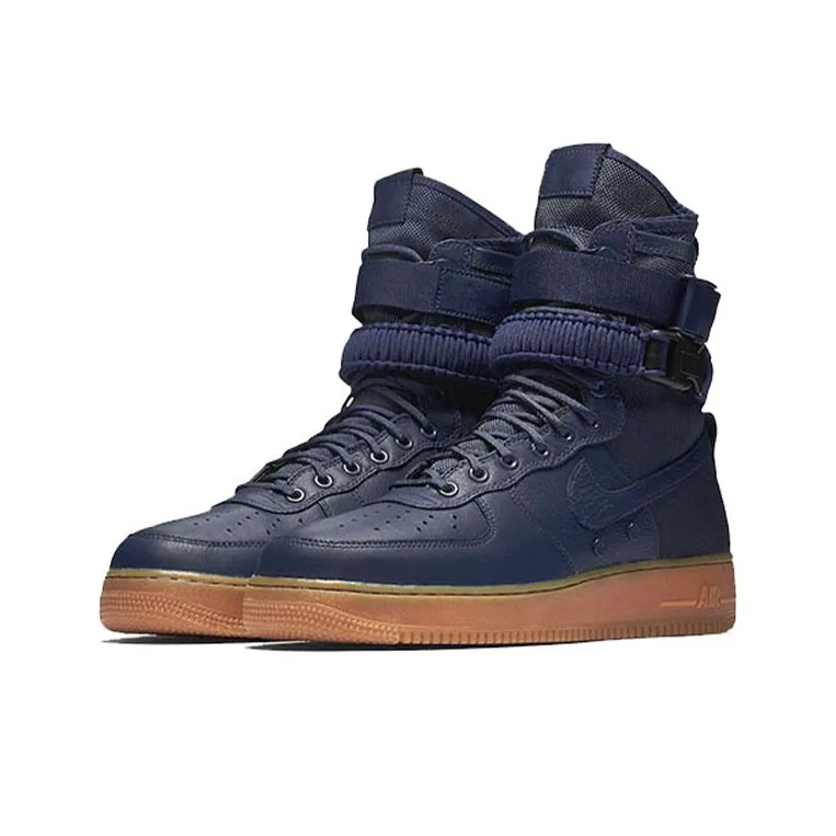 Nike Sf Air Force 1 High Navy Gum-1