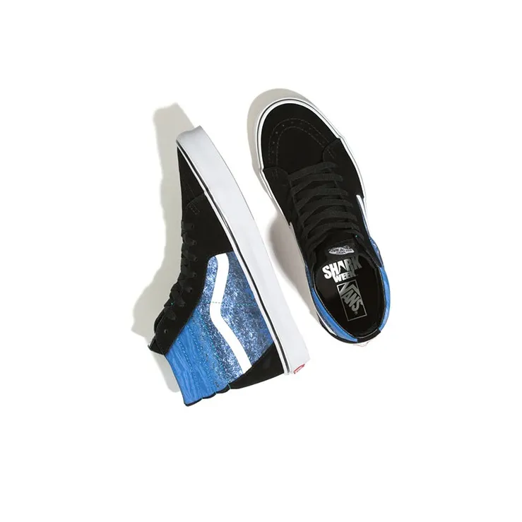Sk8 Shark Week X Vans Hi 'Black Blue'-3