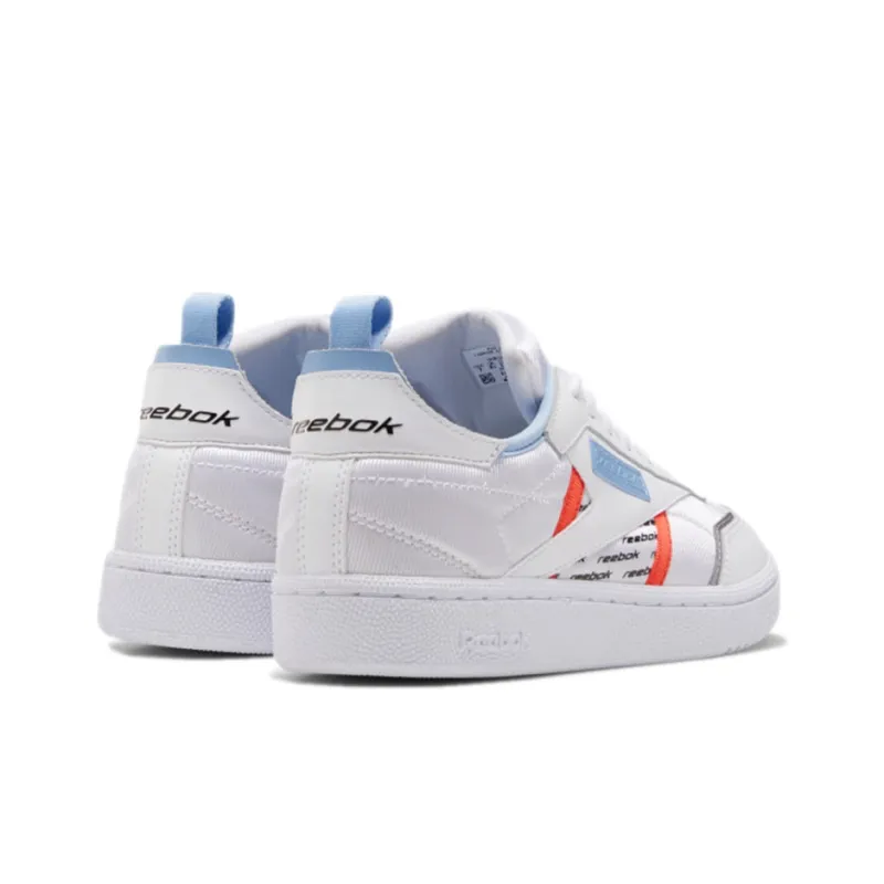 Reebok Club C Slip-Resistant Cushioning Wear-Resistant Low-Top Skateboard Shoes Women's Cloud White-3