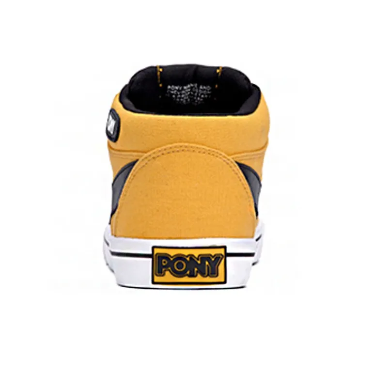 PONY Atop Low Top Skateboard Shoes Men's Egyptian Yellow-4