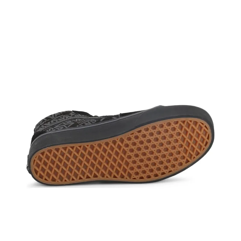 Vans SK8 HI Non Slip Wear resistant Casual Skateboarding Shoes Unisex Black-3