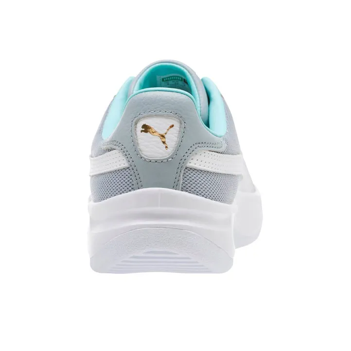 PUMA California Casual Wear resistant And Lightweight Low Top Casual Skateboard Shoes Men's Gray White-3