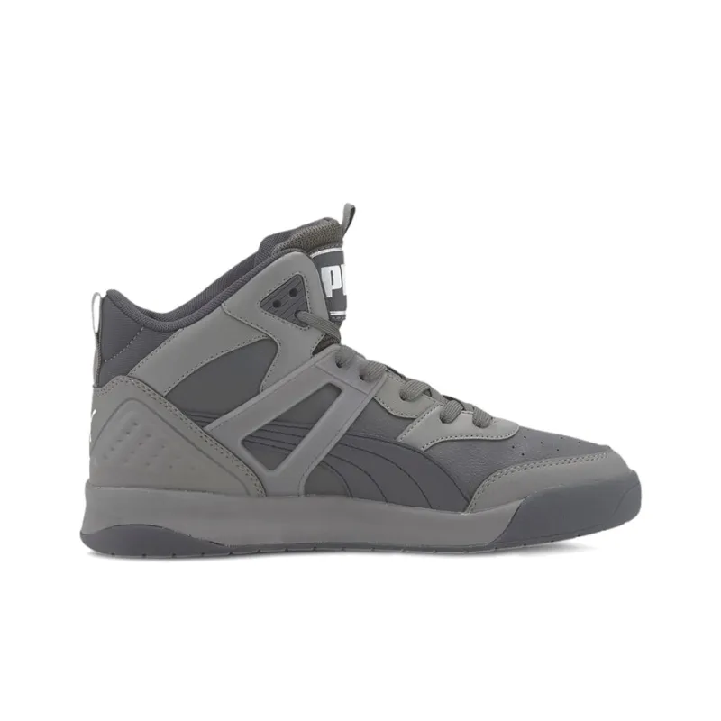 PUMA Backcourt Skateboard Shoes Men Mid Top Gray/White-1