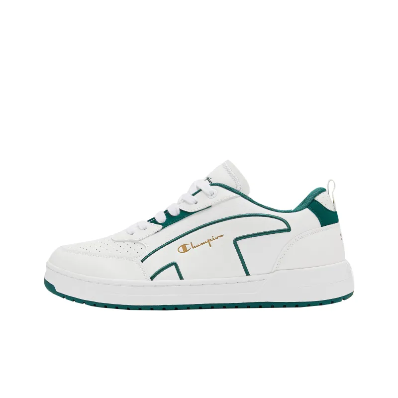 Champion Skateboard Shoes Men Low Top White/Turquoise-0