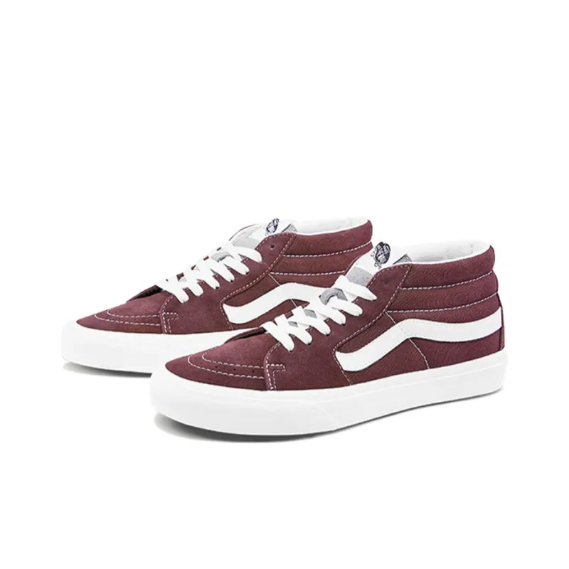 Vans Sk8 Mid Mid Top Retro Skate Shoes Unisex Dark Purple-2