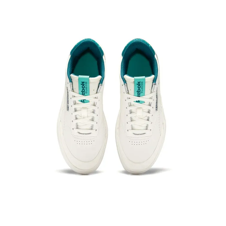 Reebok Club C Double Geo Chalk Future Teal Women's-3