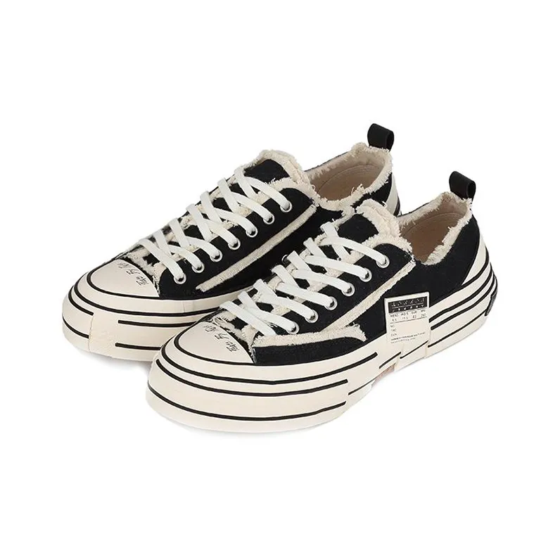 VESSEL G.O.P. Lows Black Anti Slip And Wear Resistant Lightweight Low Top Skateboard Shoes Unisex Black-1