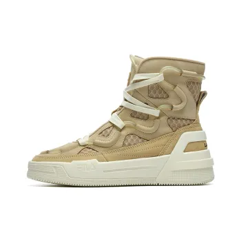 Lanvin x FILA Warm Anti Slip And Wear Resistant High Top Skateboard Shoes Women's Wheat