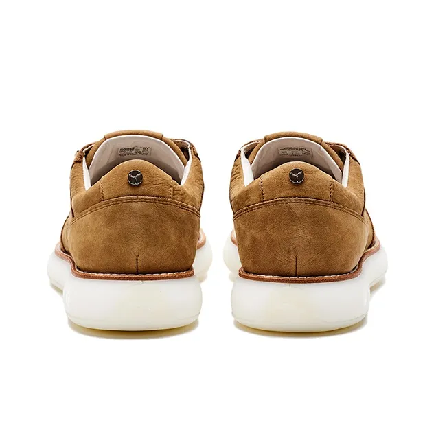 LiNing Commuter Series Slip Resistant Cushioning Low Top Skateboard Shoes Men's Brown-3