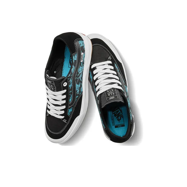 Vans Berle Pro Pirate Skulls Shoes Black/Blue-3