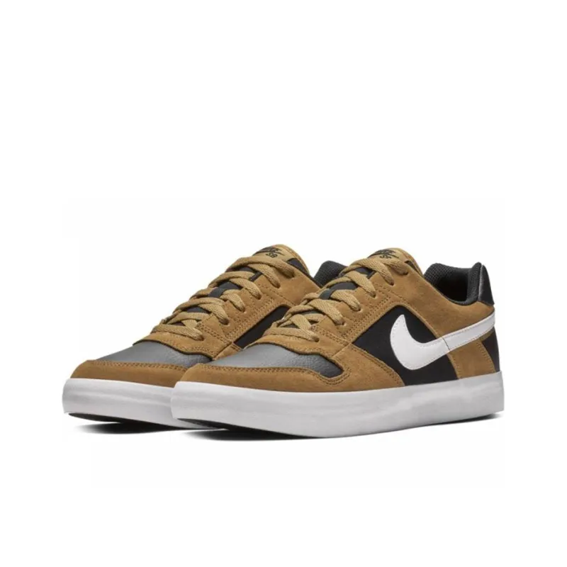 Nike SB Delta Force VULC Coverage Anti Slip And Wear Resistant Low Top Skateboard Shoes Men's Brown Black-2