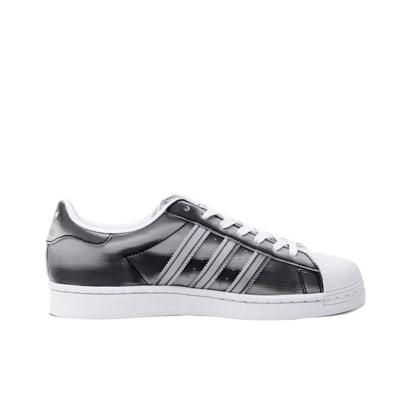 Adidas Originals Superstar Fashion Casual Skate Shoes Unisex Gray Silver-1