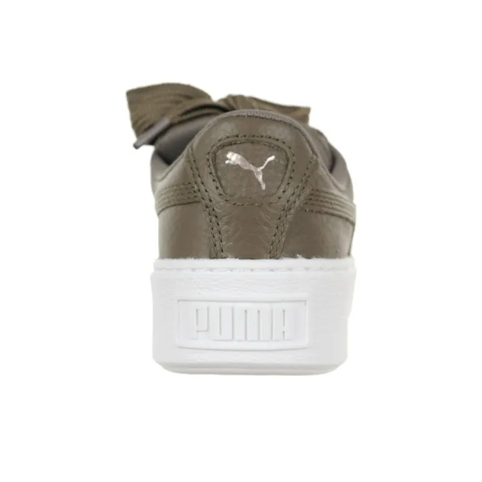 PUMA Platform Kiss Leisure Board Shoes Green Women's-3