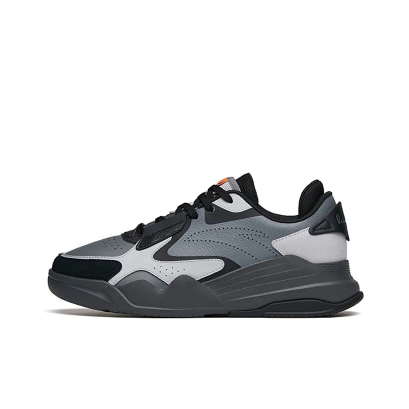 Anta Low-Top Skateboard Shoes Men's Gray-0
