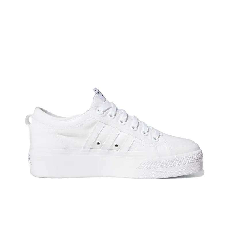 Adidas Nizza Platform Triple White Women's-1