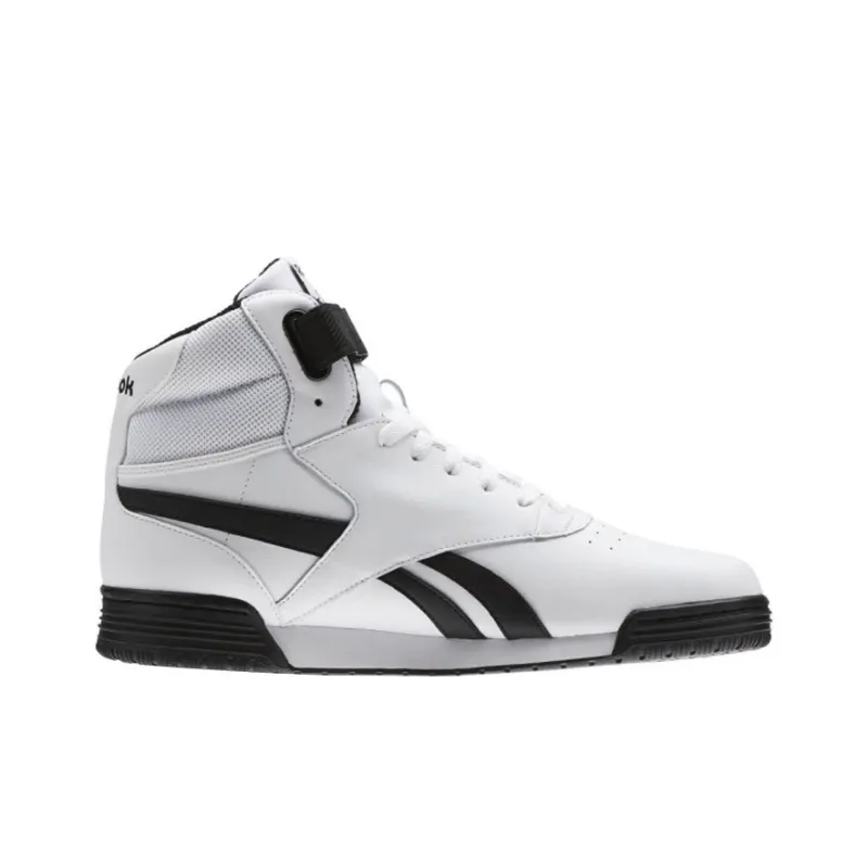 Reebok Ex-O-Fit Clean Hi S Wear-Resistant Slip-Resistant High-Top Skateboard Shoes Men's White Black-1