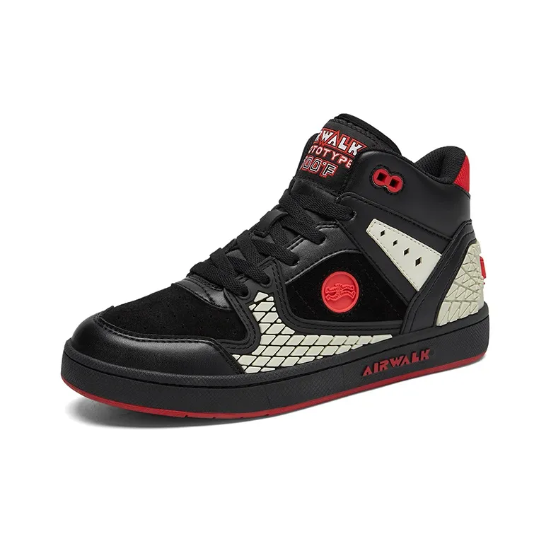 Airwalk American Collection Mid-Top Skateboard Shoes Women's Black-1