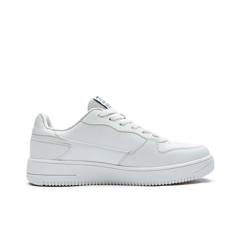 Erke Trajectory Anti Slip Wear Resistant Low Top Skateboard Shoes Men's White Yellow-1