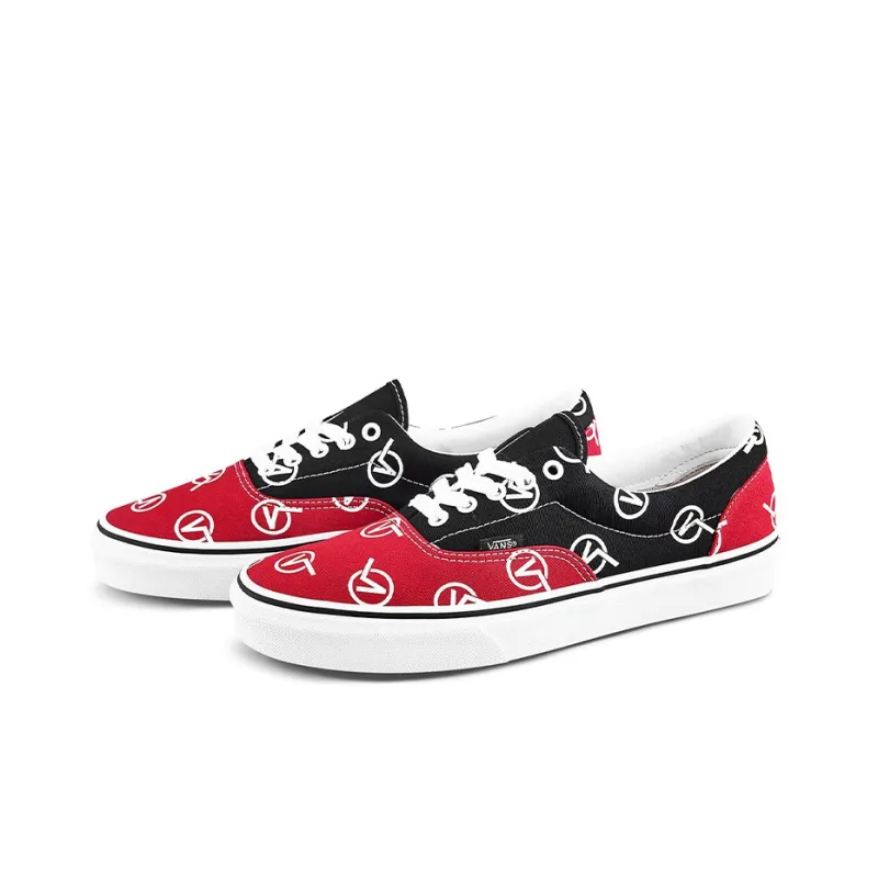 Vans Classic Slip On Vlogo 'Black Red'-1