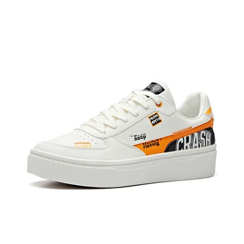 Anta Low Top Skateboard Shoes Men's Orange White-1