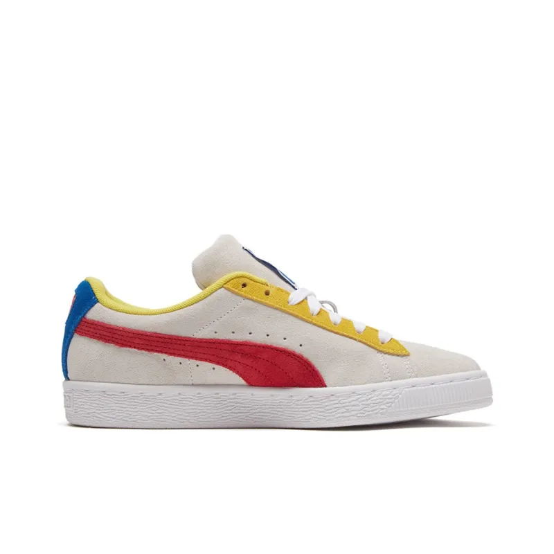 PUMA Suede Classic 'White Gray Red'-1