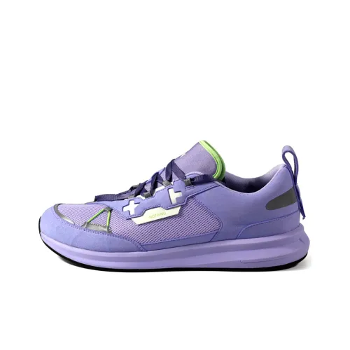 EQLZ EQUALIZER Skateboard Shoes Unisex Low-Top Psychedelic Purple