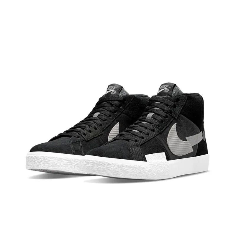 Nike Blazer Mid Mosaic Black Grey-2