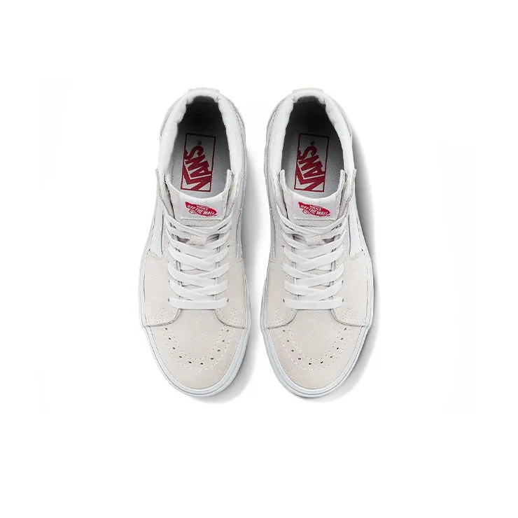 Vans Unisex SK8 Hi High Top Sneakers Grey/White-4
