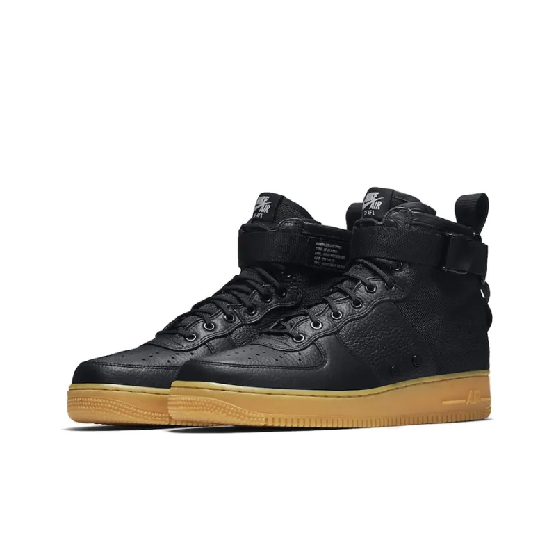 Nike Sf Air Force 1 Mid Black Gum-2