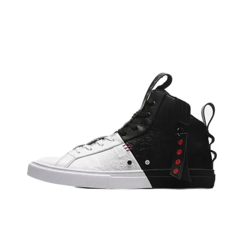 LiNing Chinoiserie Legacy Collection Non slip Lightweight High Top Skateboard Shoes Men's Smoke Ink