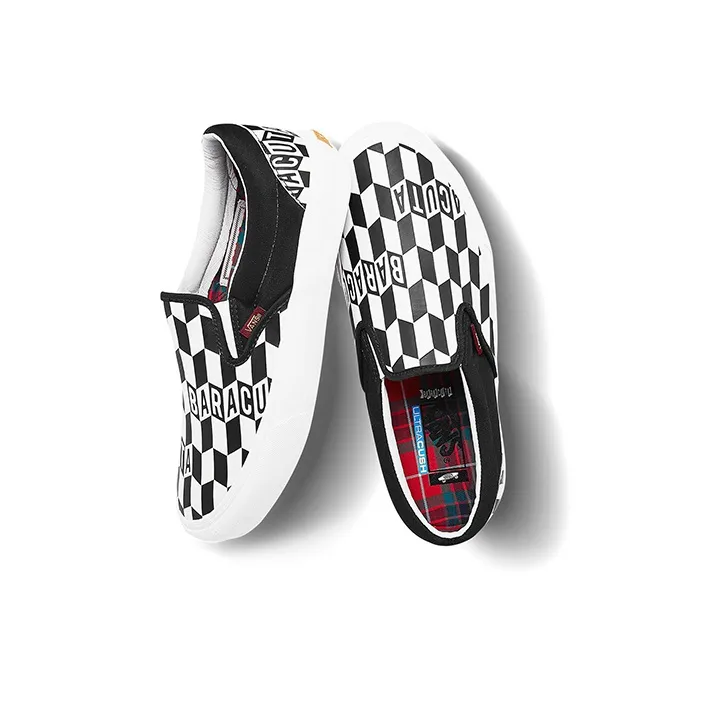 Vans Baracuta X Classic Slip On 5 'Black Checkerboard'-4
