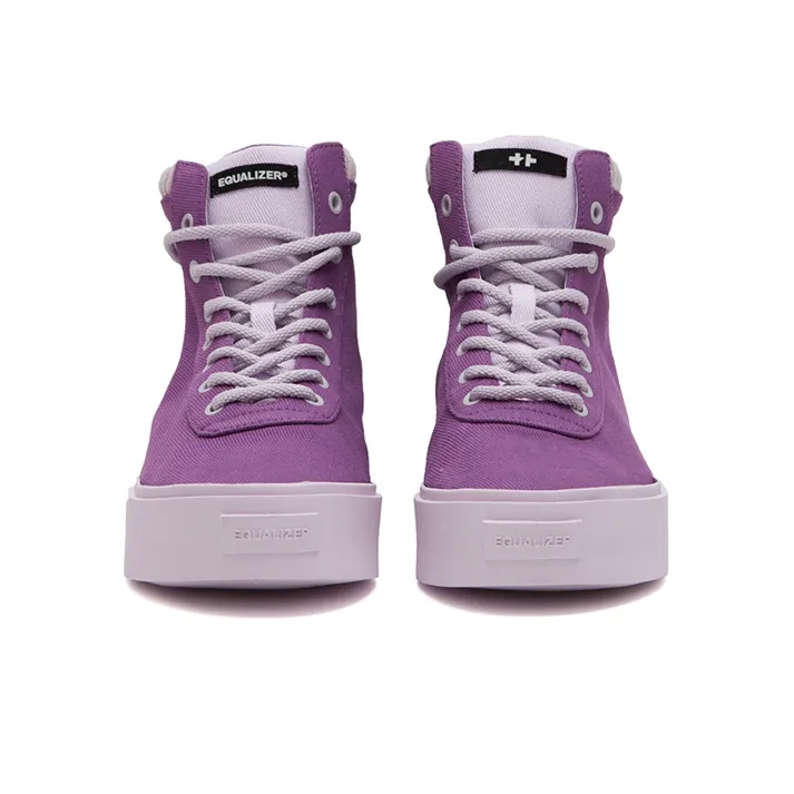 EQLZ EQUALIZER Fault High Skateboard Shoes Unisex Eggplant Purple Misprint-4