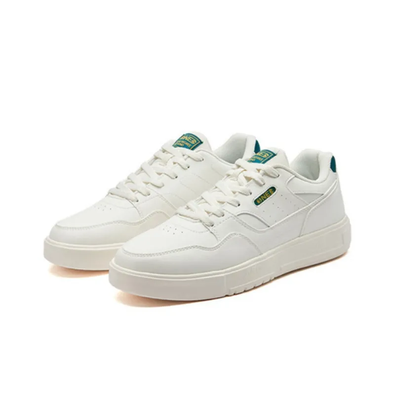 361° Non-slip Lightweight Low-Top Skateboard Shoes Men's Feather White-2