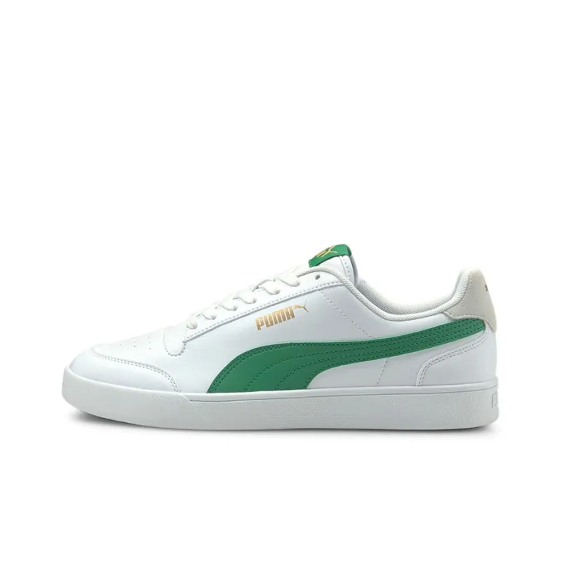 PUMA Unisex Shuffle Sneakers White/Green-0