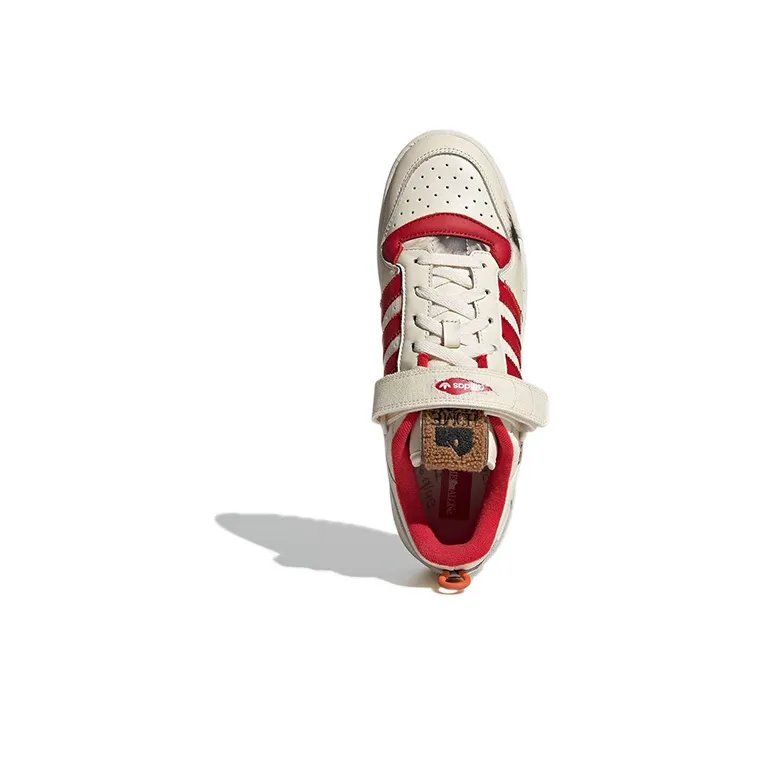 Adidas Originals Forum 84 Low Home Alone Retro Sneakers White/Red Unisex-4