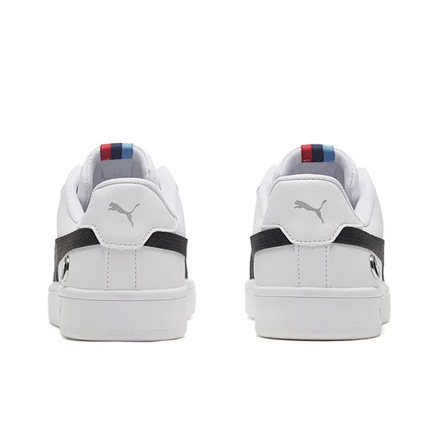 PUMA Bmw Motorsport Court White/Black/Red Casual Board Shoes-4