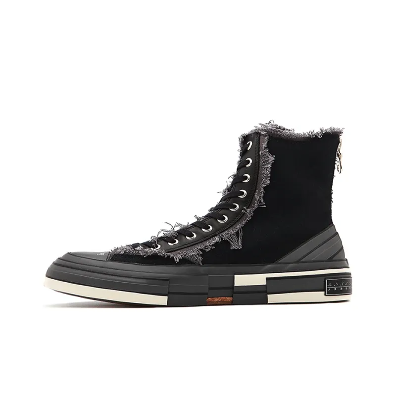 Yohji Yamamoto x VESSEL G.O.P. Highs High Top Skateboard Shoes Unisex Black-0
