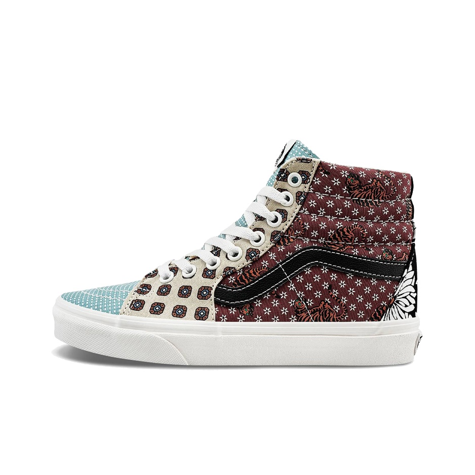 Patchwork vans high top best sale