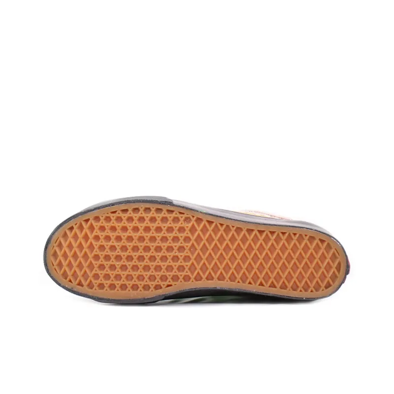 Vans Old Skool Anti-Slip And Wear-Resistant Lightweight Low-Top Skateboard Shoes Unisex Orange Black Green-3