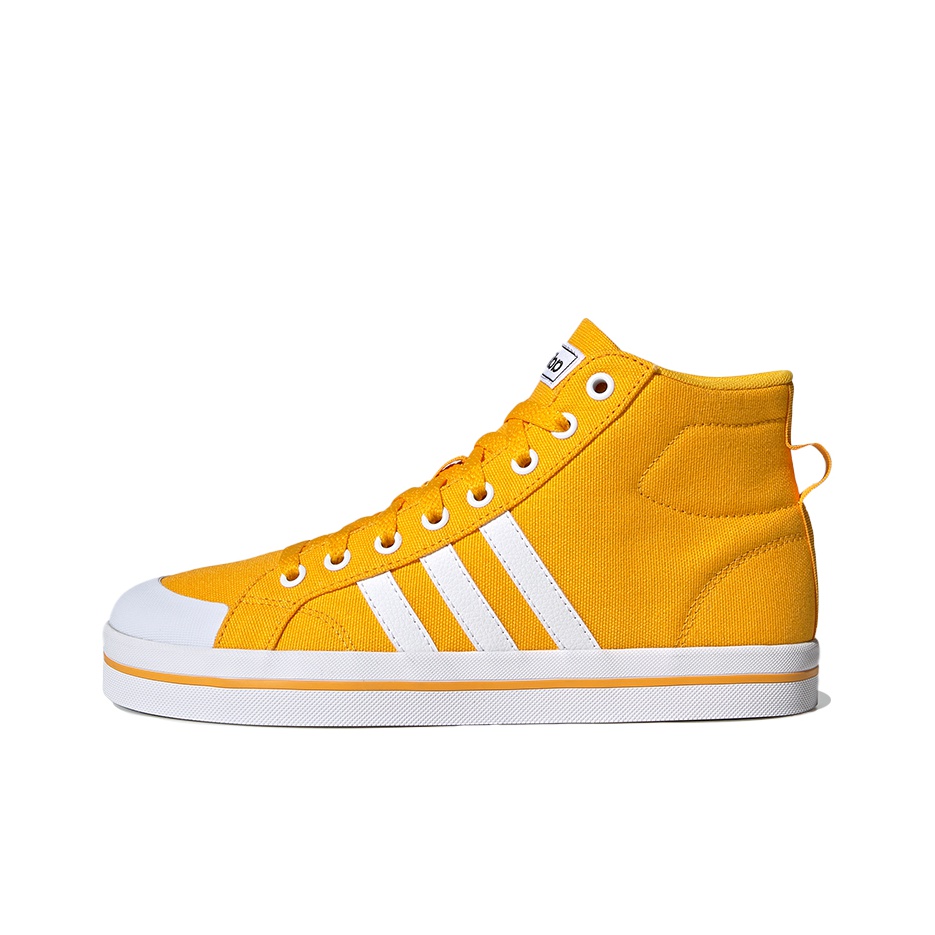 adidas neo Bravada Skateboarding Shoes Women s Mid top Yellow US W 5.5