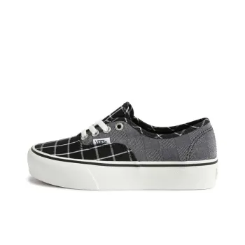 Vans Authentic Lightweight Low-Top Skateboard Shoes Women's Gray Black