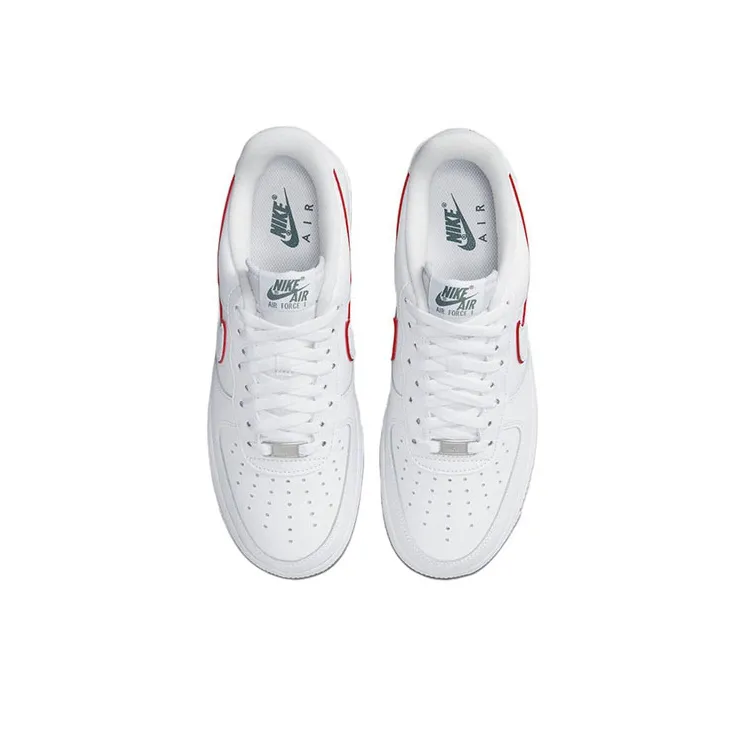 Nike Air Force 1 Low Just Do It White Noble Green Metallic Silver University Red-3