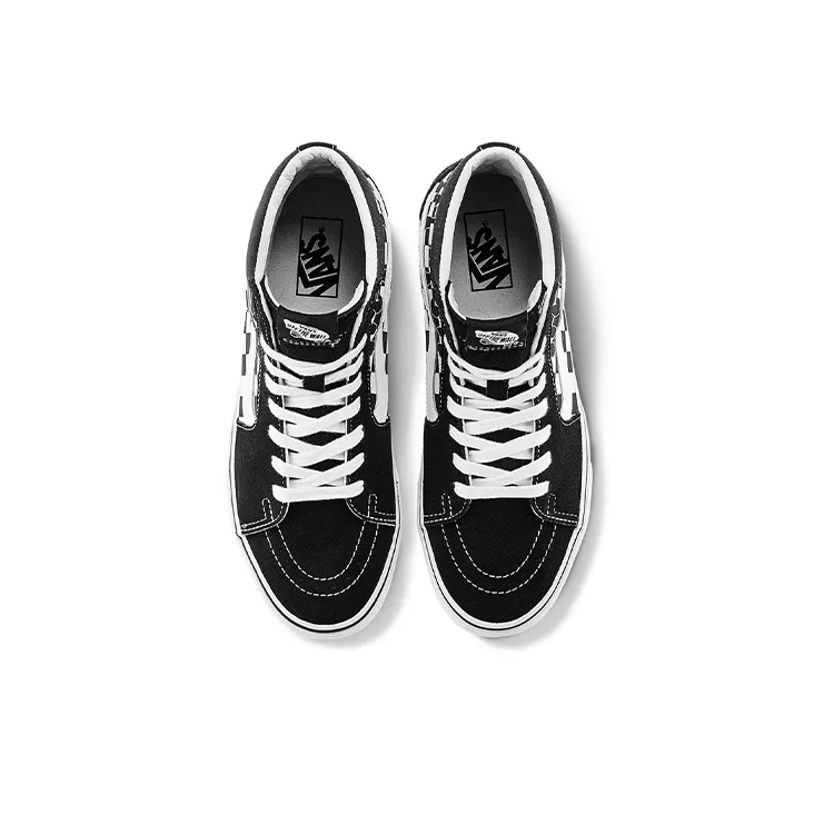 Sk8 Vans Hi 'Paint Drip Checkerboard'-2