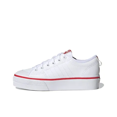 Adidas Originals Nizza Platform 'White Red' Women's