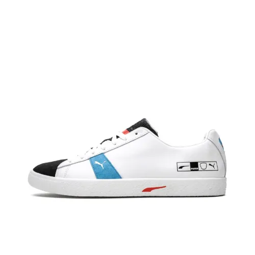 PUMA Clyde Hacked Archive Skateboard Shoes Men Low-Top White/Blue/Black