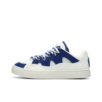 FILA FUSION Casper Anti Slip Wear Resistant Low Top Skateboard Shoes Women's White Blue